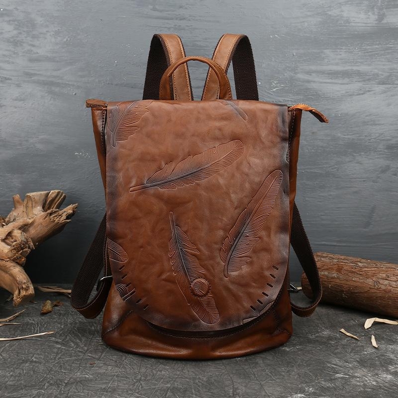 Vintage Womens Mini Genuine Leather Backpack Bag Purse Backpacks for W –  igemstonejewelry