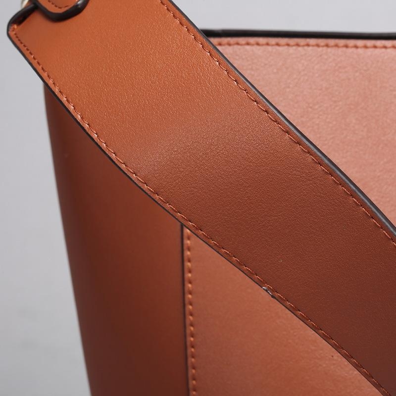 Medium Brown Leather Hobo Bag - Slouchy Shoulder Purse | Laroll Bags