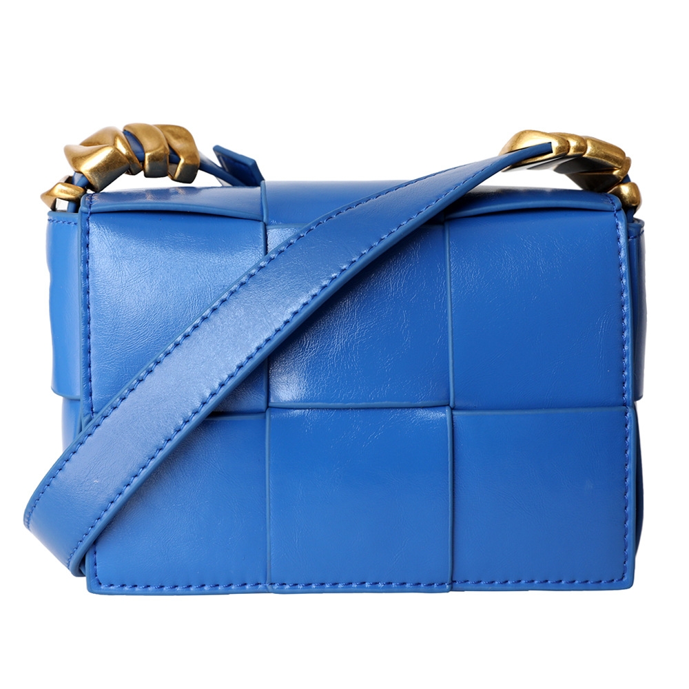 Women Shoulder Bag Purse Woven Crossbody Handbags Small Square Bags  Designer Handbag Padded Cassette Clutch 