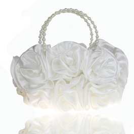 White Flower Evening Bags | Baginning