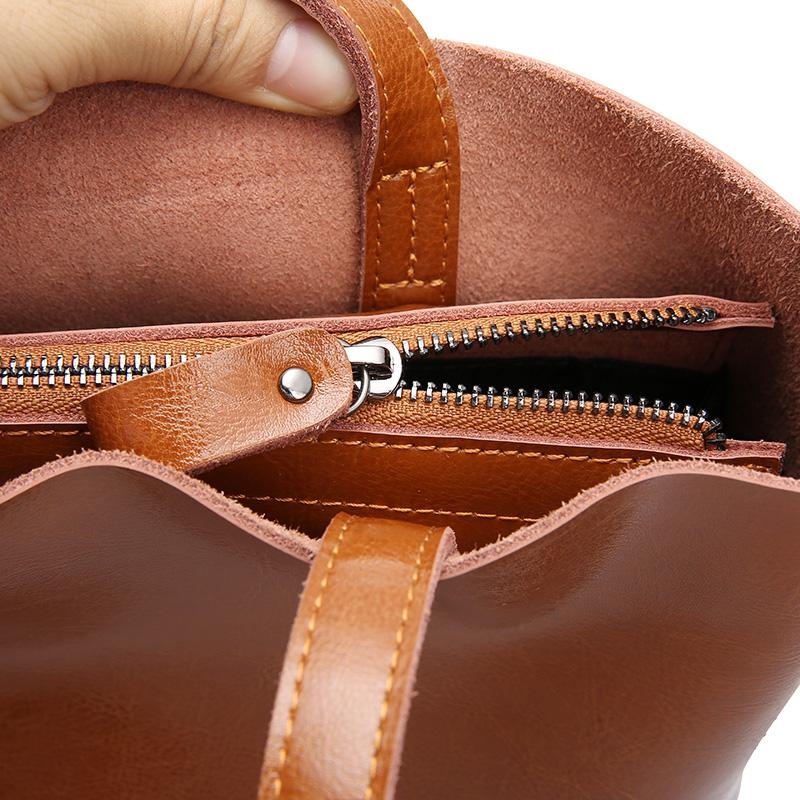 Women's Green Classy  Leather Tote Bag Fashion Handbags