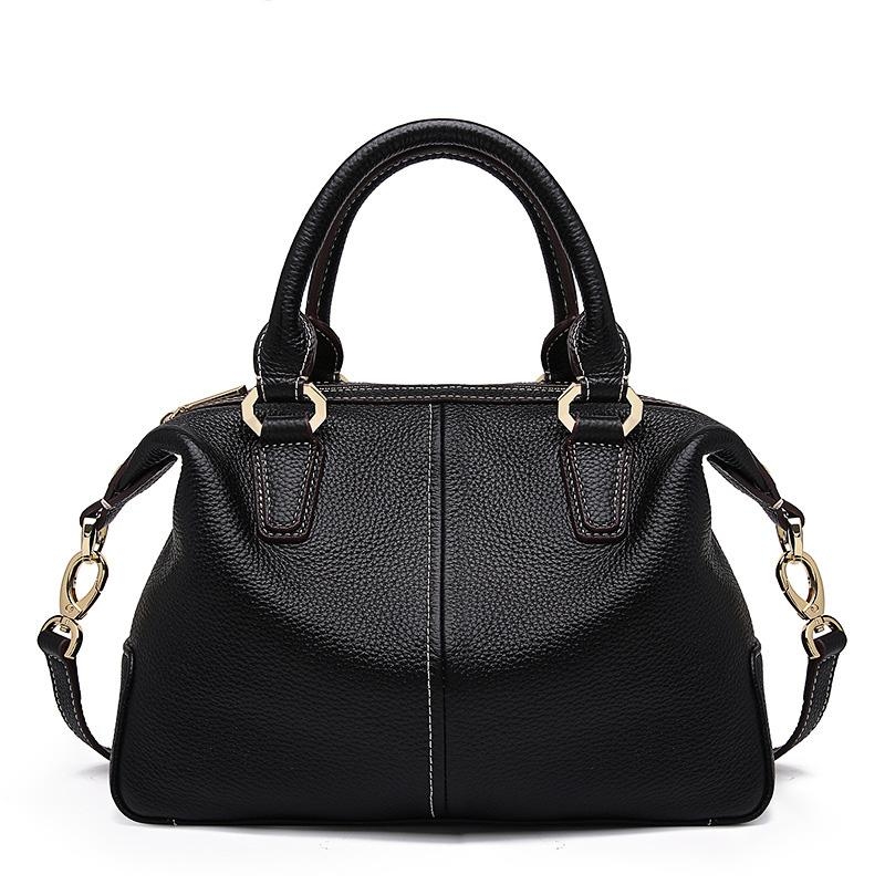 Black Leather Handbags Office Bags