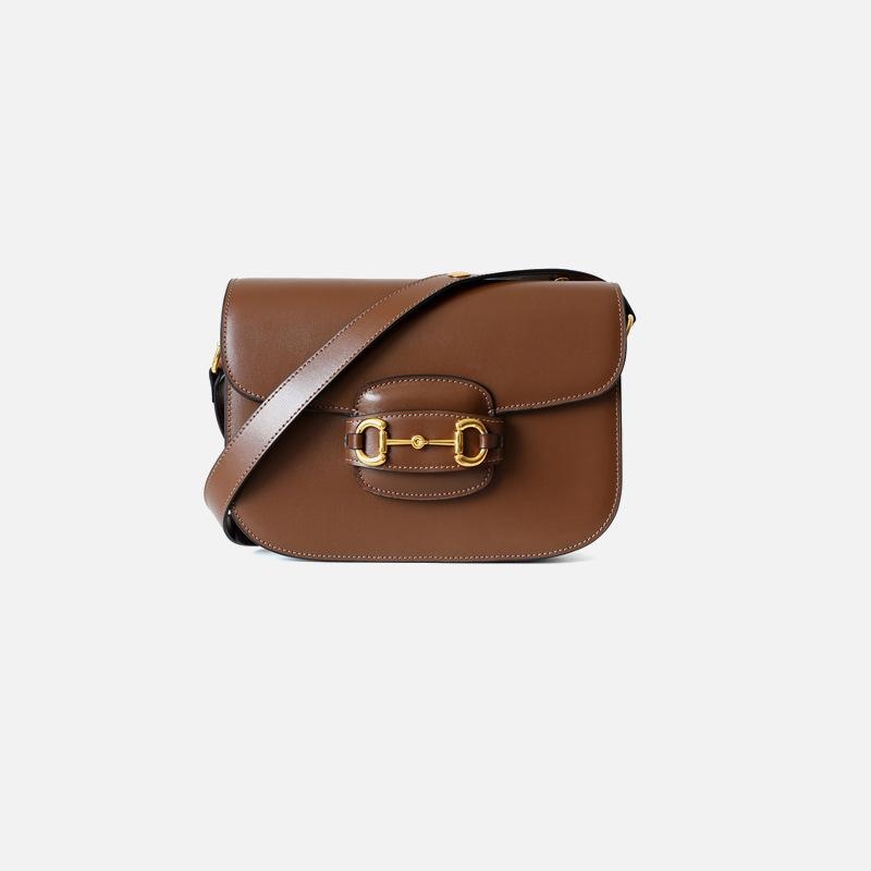 Caramel Suede Mini Leather Saddle Bags Crossbody Purses