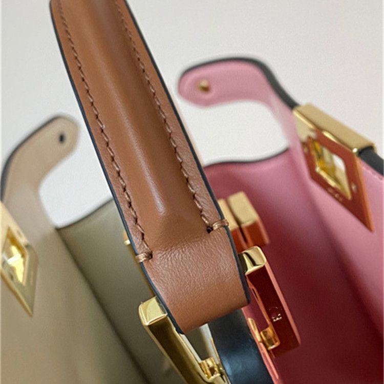 Brown Leather Top Handle Large Work Satchel Metal Lock Shoulder Bags