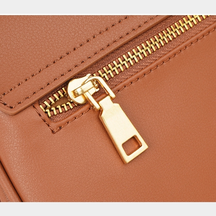 Red Soft Leather Top-Handle Flap Satchel Shoulder Bags