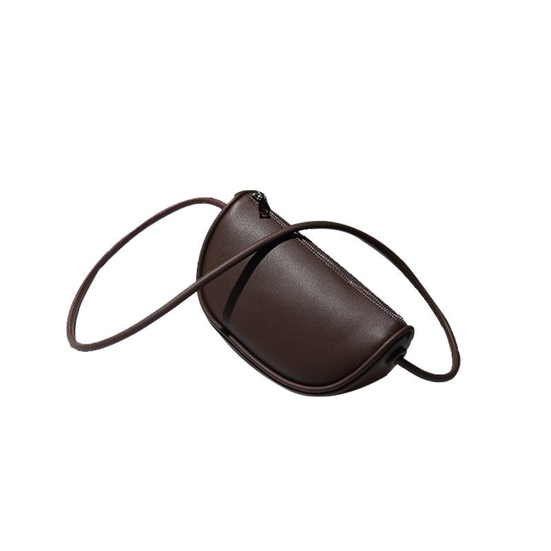 Coffee Zipper Mini Crossbody Bags