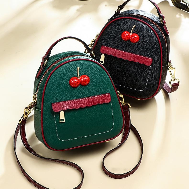 Black Cherry Convertible Mini Backpack Handbags