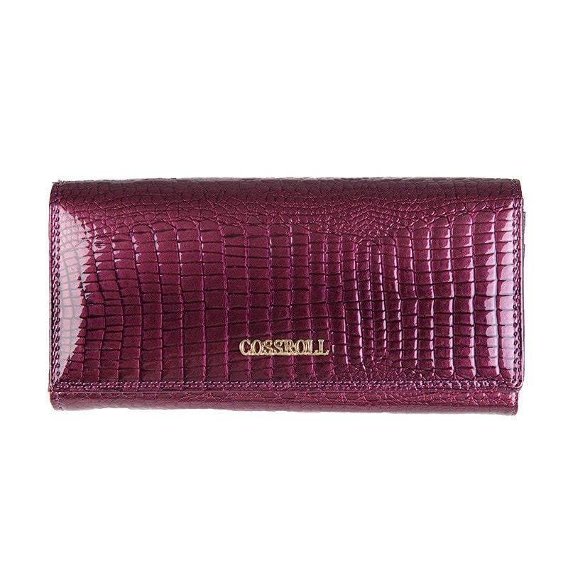 Women's Purple Alligator Effect Fashion Wallet
