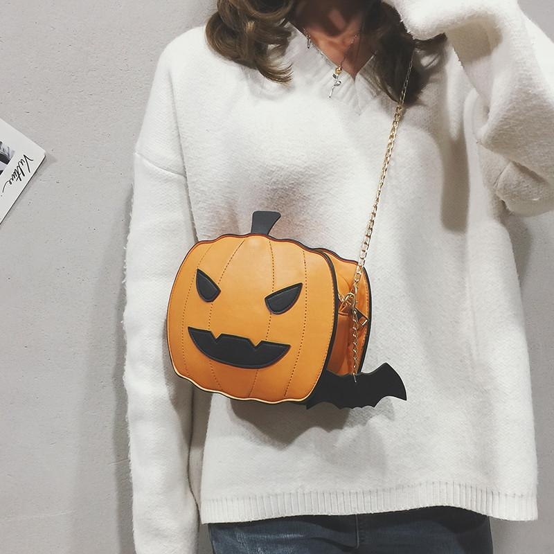 Pumpkin Funny Crossbody Bags