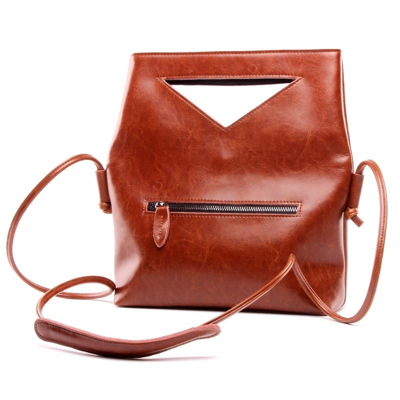 Women's Brown Handle Stylish Genunie Leather Handbags with Strap