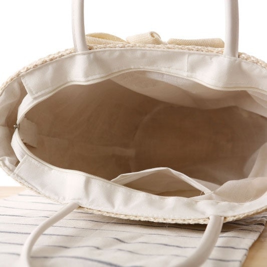 Ivory Sunflower Summer Beach Tote for Travelling