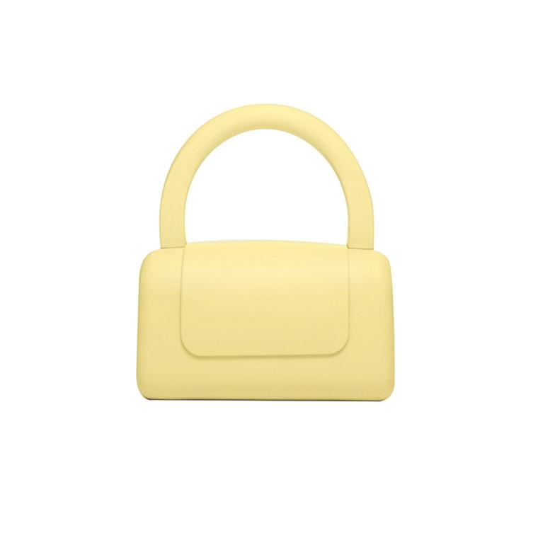 Yellow Satchel Handbag Wide Strap Crossbody Bag Flap Jelly Bags