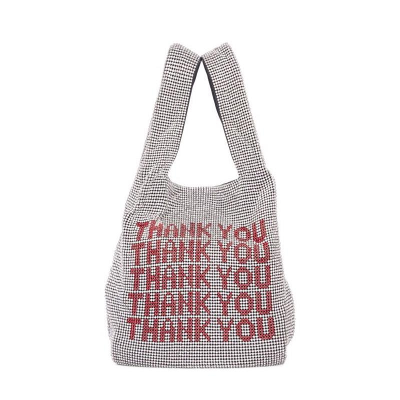 Mini over the Shoulder Bags Bling Thank You Women's Purses Bags