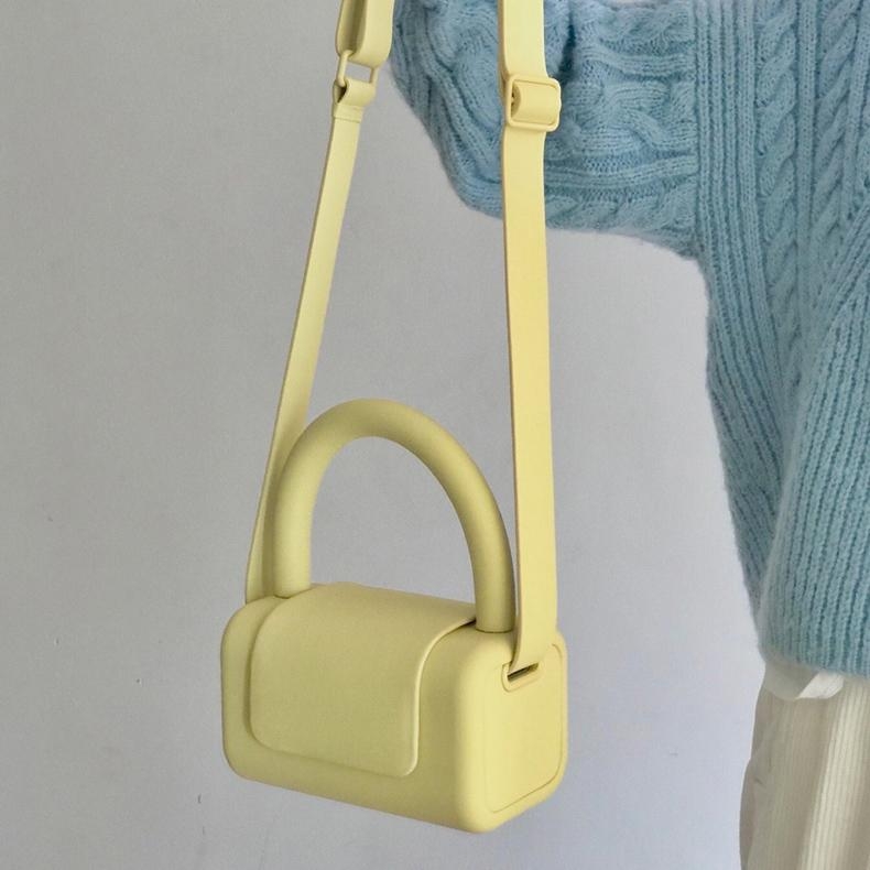 White Satchel Handbag Wide Strap Crossbody Bag Flap Jelly Bags