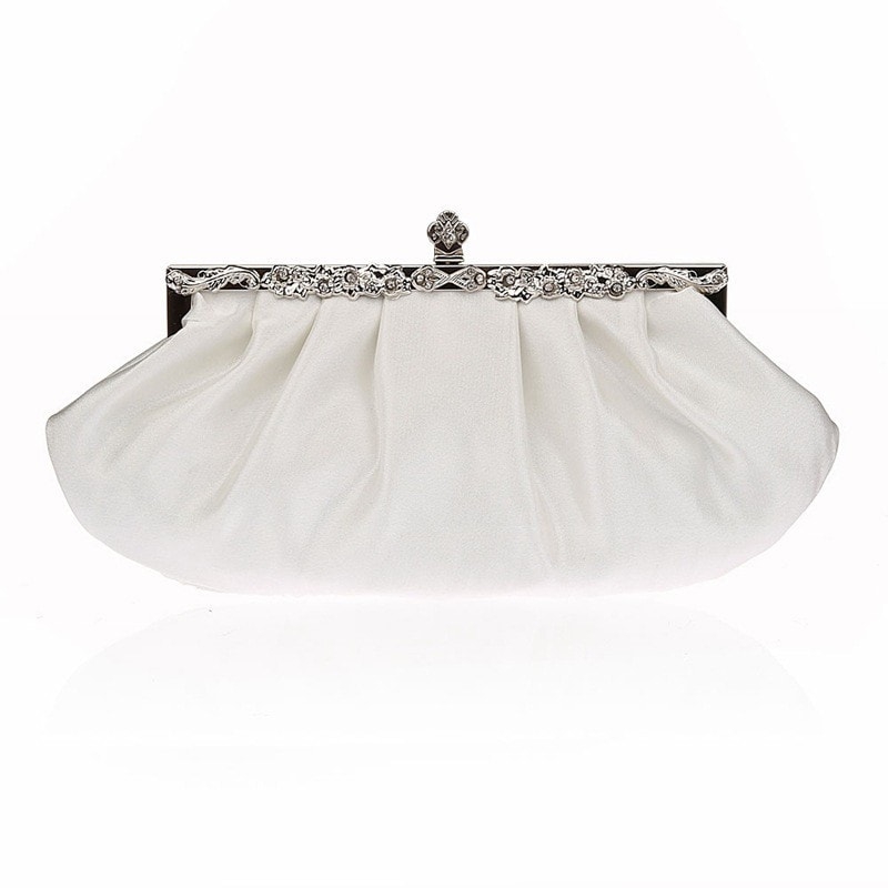 Ivory Clutch Purse Wedding Hand Purse for Special Occasion