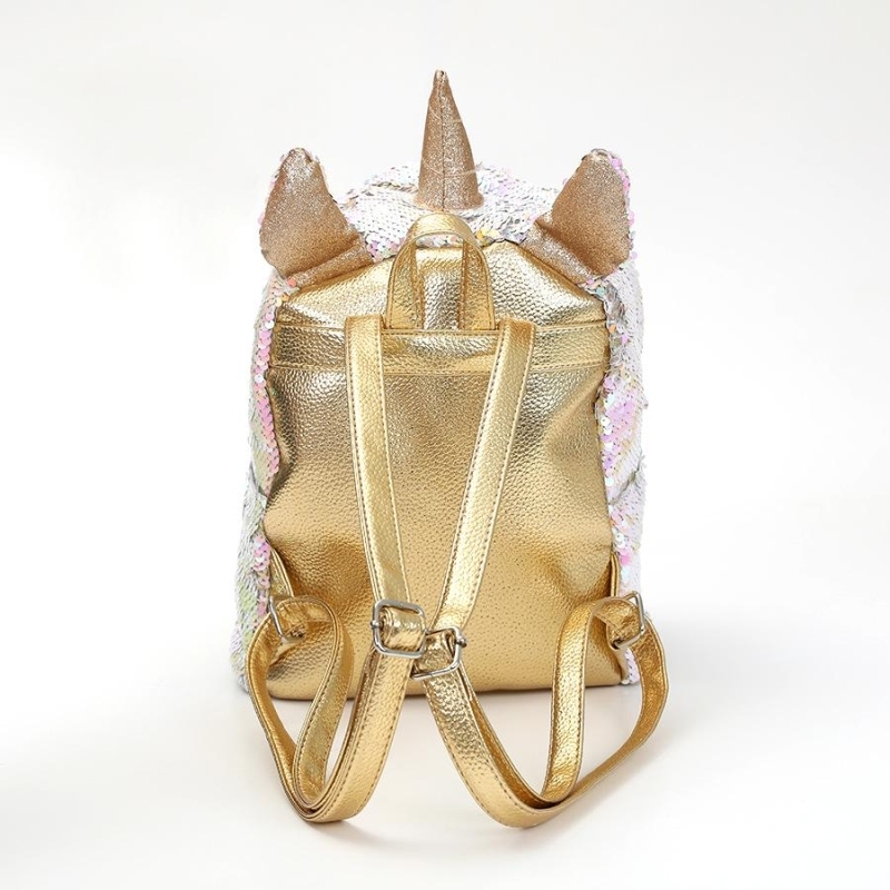 Sliver Unicorn Sequin Cute Backpack Holographic School Backpacks