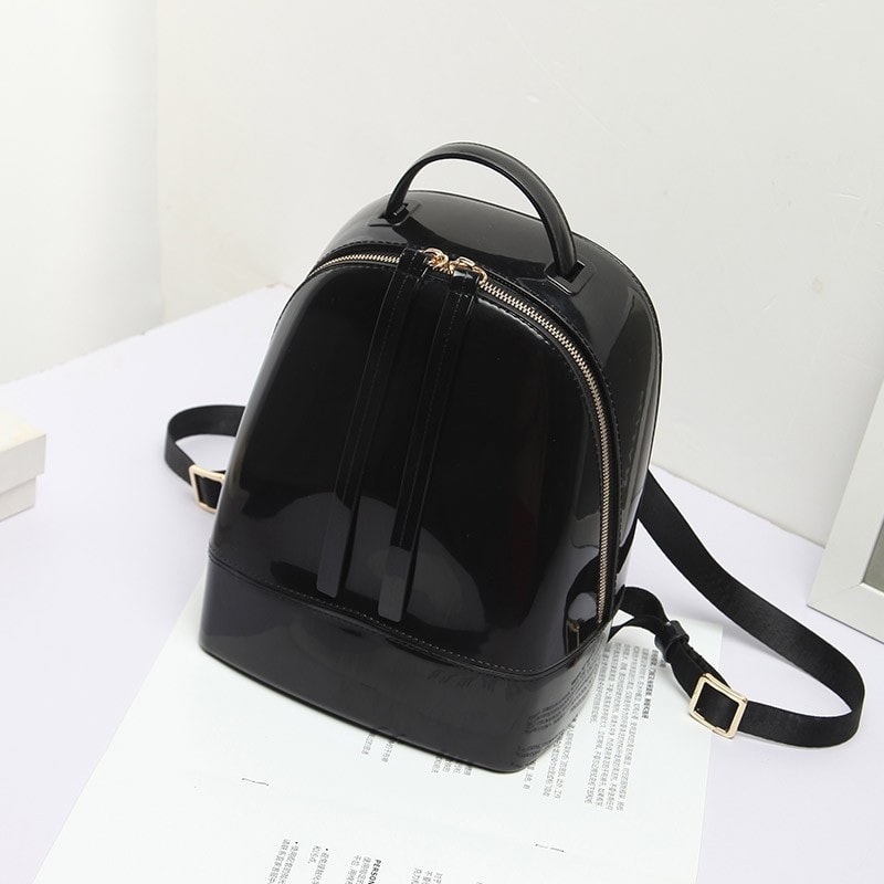 Black Backpack Cute Clear Jelly Bags
