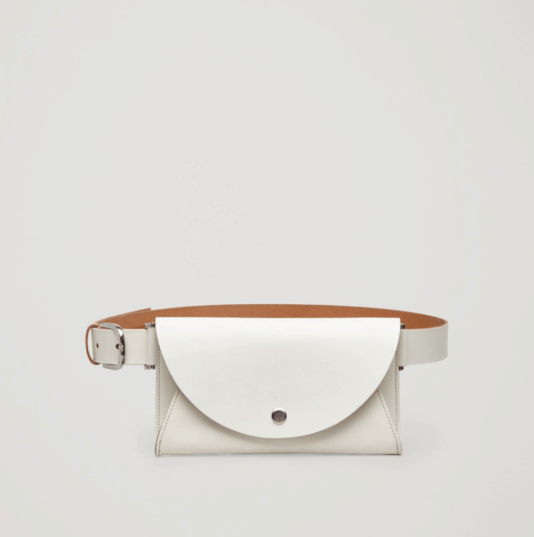 White Cute Purses Envelope Fanny Pack Belt Bag Vintage Breast Bags