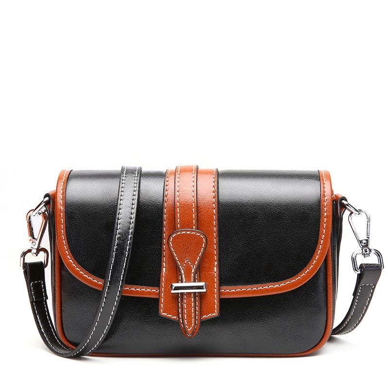 Black Leather Crossbody Purses Shoulder Bags Mini Bags