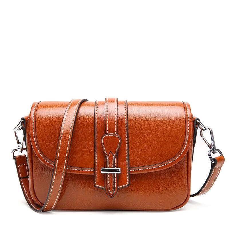 Coffe Color Leather Crossbody Purses Shoulder Bags Mini Bags