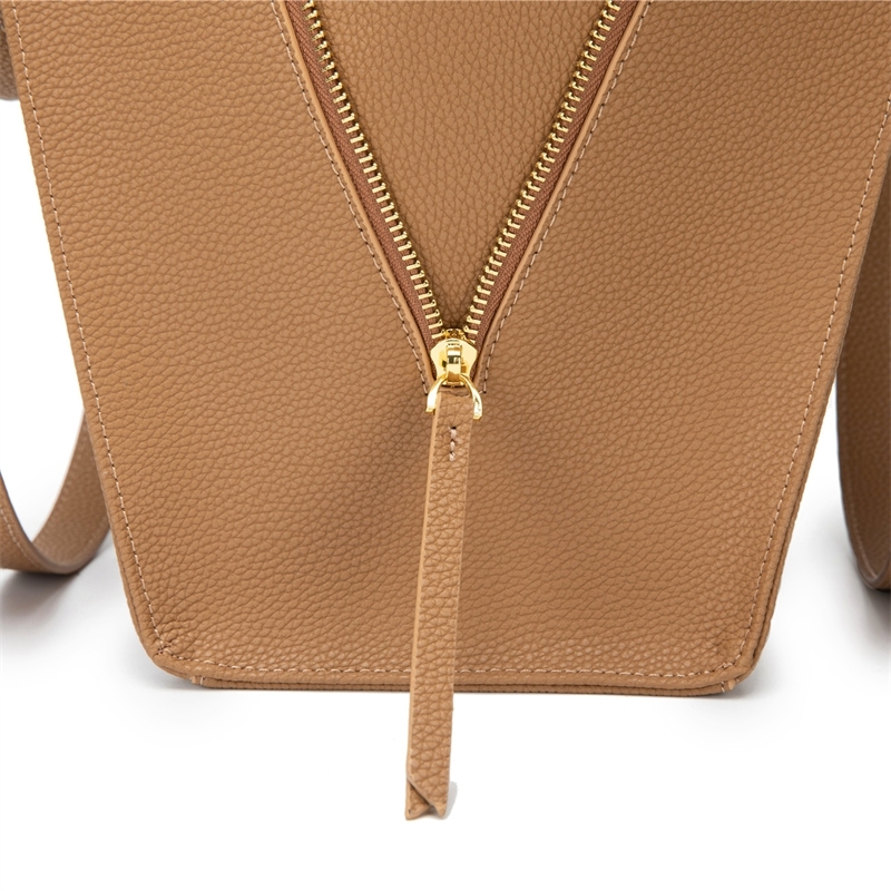 Women's Apricot Soft Leather Big Tote Bags Shoulder Handbag