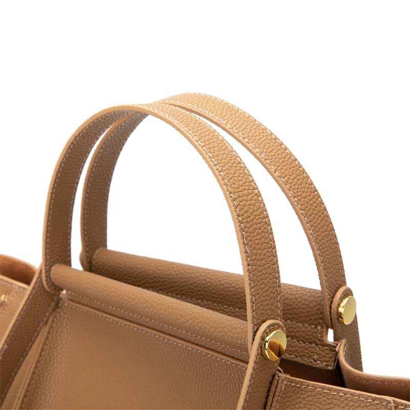 Women's Coffee Brown Soft Leather Big Tote Bags Shoulder Handbag