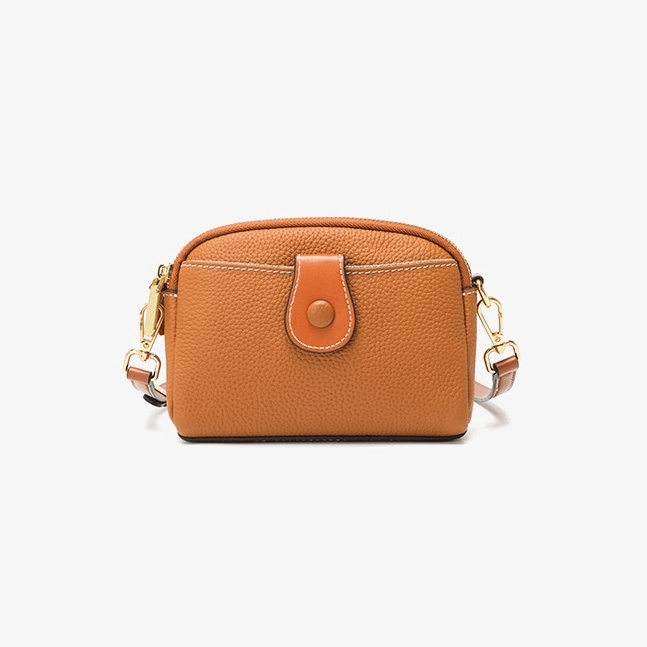 Women's Brown Leather Crossbody Mini Bag