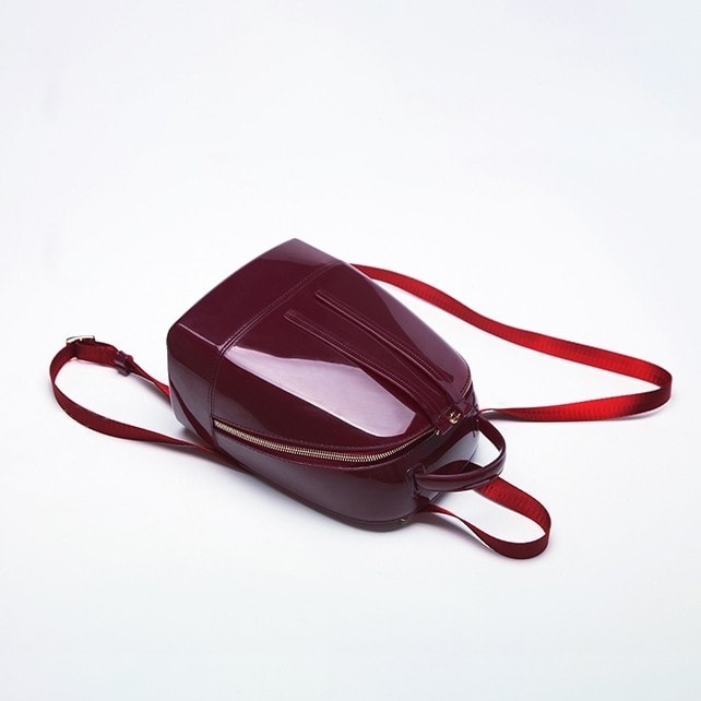 Burgundy Backpack Cute Clear Jelly Bags