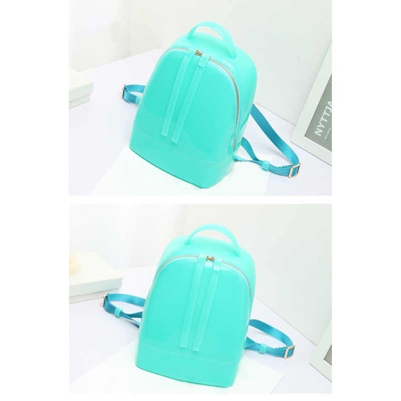 Blue Backpack Cute Clear Jelly Bags